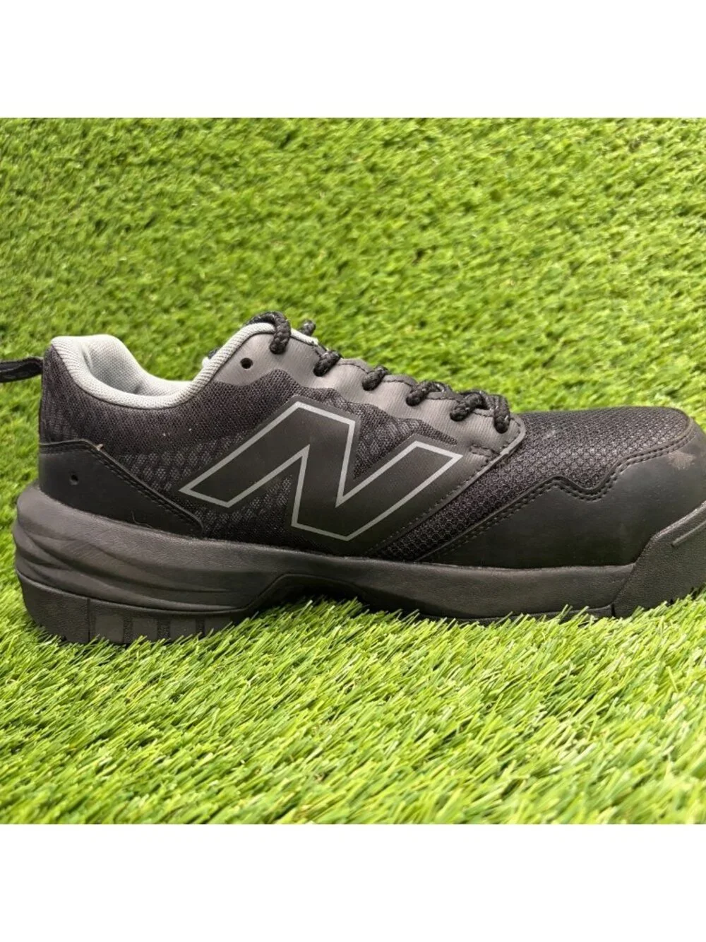 New Balance Quikshift Women Size 8.5D Black Gray Composite Toe Safety Work Shoes